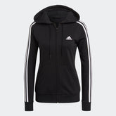 Women's adidas Essentials French Terry 3-Stripes Full-Zip Hoodie