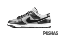 Dunk Low Chenille Swoosh Black Grey 2022 0Df2D