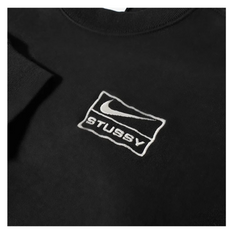Nike X Stussy Wash Fleece Crewneck Black Ss23 A74A7