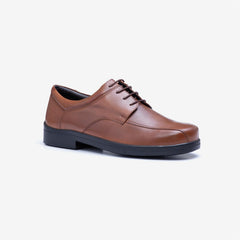 Mens Wide Fit Holmes Lace Shoes- Tan