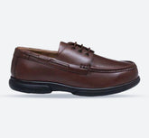 Mens Wide Fit Dean Shoes Brown Boat Shoes