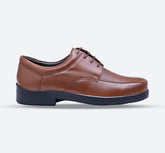 Mens Wide Fit Holmes Lace Shoes- Tan