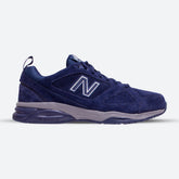 Mens Wide Fit MX624NV4 Navy Trainers- By Wide Fit Shoes ABZORB