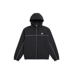 Nike Club Hooded Jacket 'Black / White'