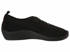 Women's Net 3 Black Knit Lace-Up