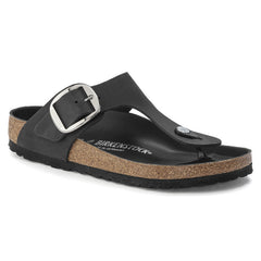 Women's Gizeh Big Buckle Oiled Black 1023334