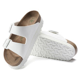 Women's Arizona Grooved Platform Vegan Birko-Flor White