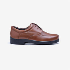 Mens Wide Fit Holmes Lace Shoes- Tan