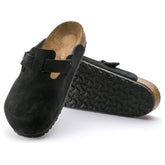 Boston Black Suede Soft Footbed Sandal 0660471/0660473