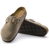 Boston Taupe Suede Soft Footbed Sandal 0560771/0560773