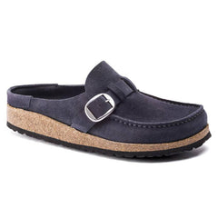 Women's Buckley Navy Suede Leather Clogs
