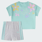 Kids' adidas INF CTN WAIST TEE BIK SHRT ST