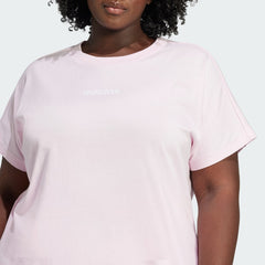 Women's adidas Essentials Linear Cotton Tee (Plus Size)