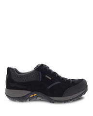 Women's Paisley Black Suede Waterproof Sneaker