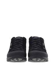 Women's Paisley Black Suede Waterproof Sneaker