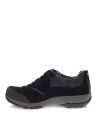 Women's Paisley Black Suede Waterproof Sneaker