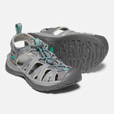 Women's Whisper Medium Grey Peacock Sandals