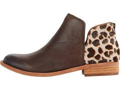 Ease Women's Renny Dark Brown Leopard Booties