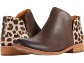Ease Women's Renny Dark Brown Leopard Booties