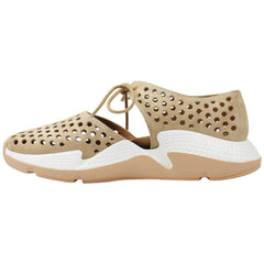 des Pieds Women's Himar Cognac Kid Suede Sneaker