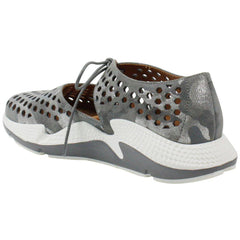 des Pieds Women's Himar Grey Kid Suede Sneaker