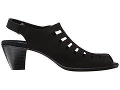 Women's Abby Black Nubuck Slingback Sandal