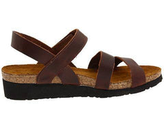 Kayla Wedge Sandal Buffalo Leather