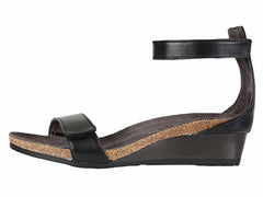 Women's Mermaid Black Raven Leather Sandal