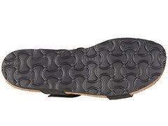 Women's Ainsley Black Velvet Nubuck Silver Rivets Sandal