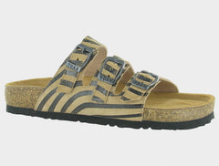Women's Austin Tan Zebra Suede