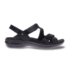 Women's Zanzibar Black Lizard Sandal