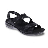 Women's Zanzibar Black Lizard Sandal