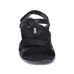 Women's Zanzibar Black Lizard Sandal