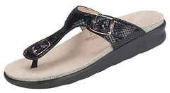 Women's Sanibel Black Snake Sandal