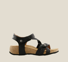 Trulie Wedge Sandal Black