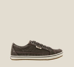 Womens Moc Star Graphite Distressed Sneaker
