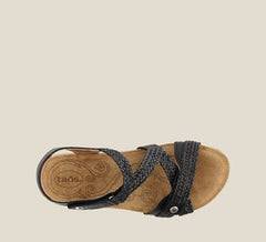 Trulie Wedge Sandal Black