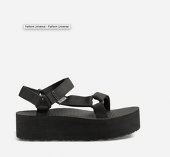 Women's Flatform Universal Black Sandal
