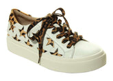 Women's Yolen White Nappa With Camel Chag