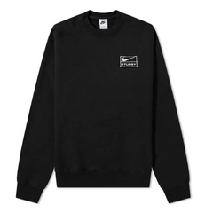 Nike X Stussy Wash Fleece Crewneck Black Ss23 A74A7