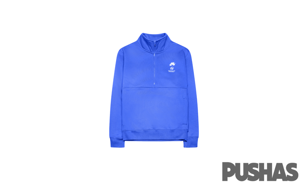 12 Zip Fleece Skate Top X Fly Streetwear Blue 2023 B9De9