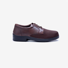 Mens Wide Fit Ryan Lace Up Shoes- Brown