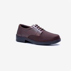 Mens Wide Fit Ryan Lace Up Shoes- Brown