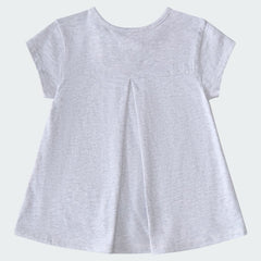 Kids' adidas Two-Piece Back Pleat Heather Tee and Bike Shorts Set