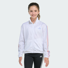 Kids' adidas Long Sleeve 3-Stripes Printed Track Jacket