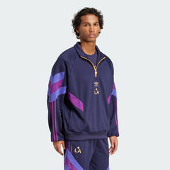 Men's adidas LA Galaxy Originals Half-Zip Crew Sweatshirt