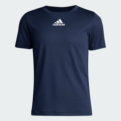 Kids' adidas SS PREGAME TEE BLANK LOGO
