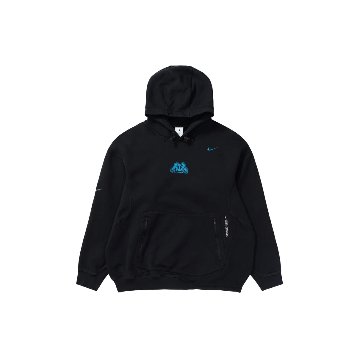 006 Fleece Hoodie X Offwhite Black 380A1