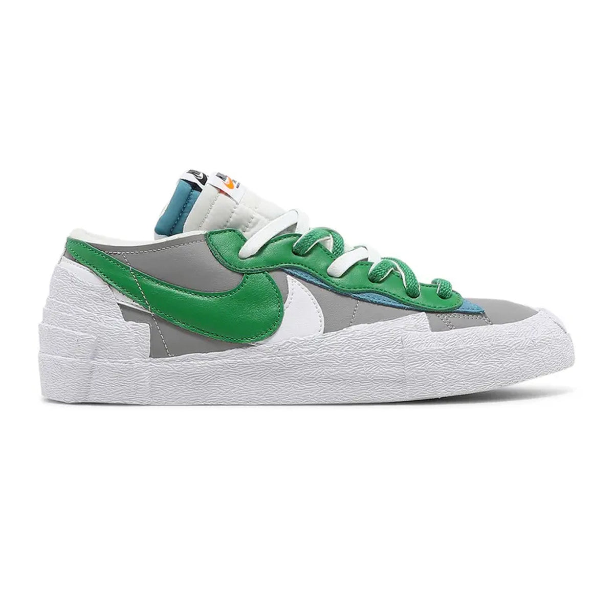 Blazer Low X Sacai Medium Grey Classic Green 54A5F
