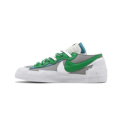 Blazer Low X Sacai Medium Grey Classic Green 54A5F